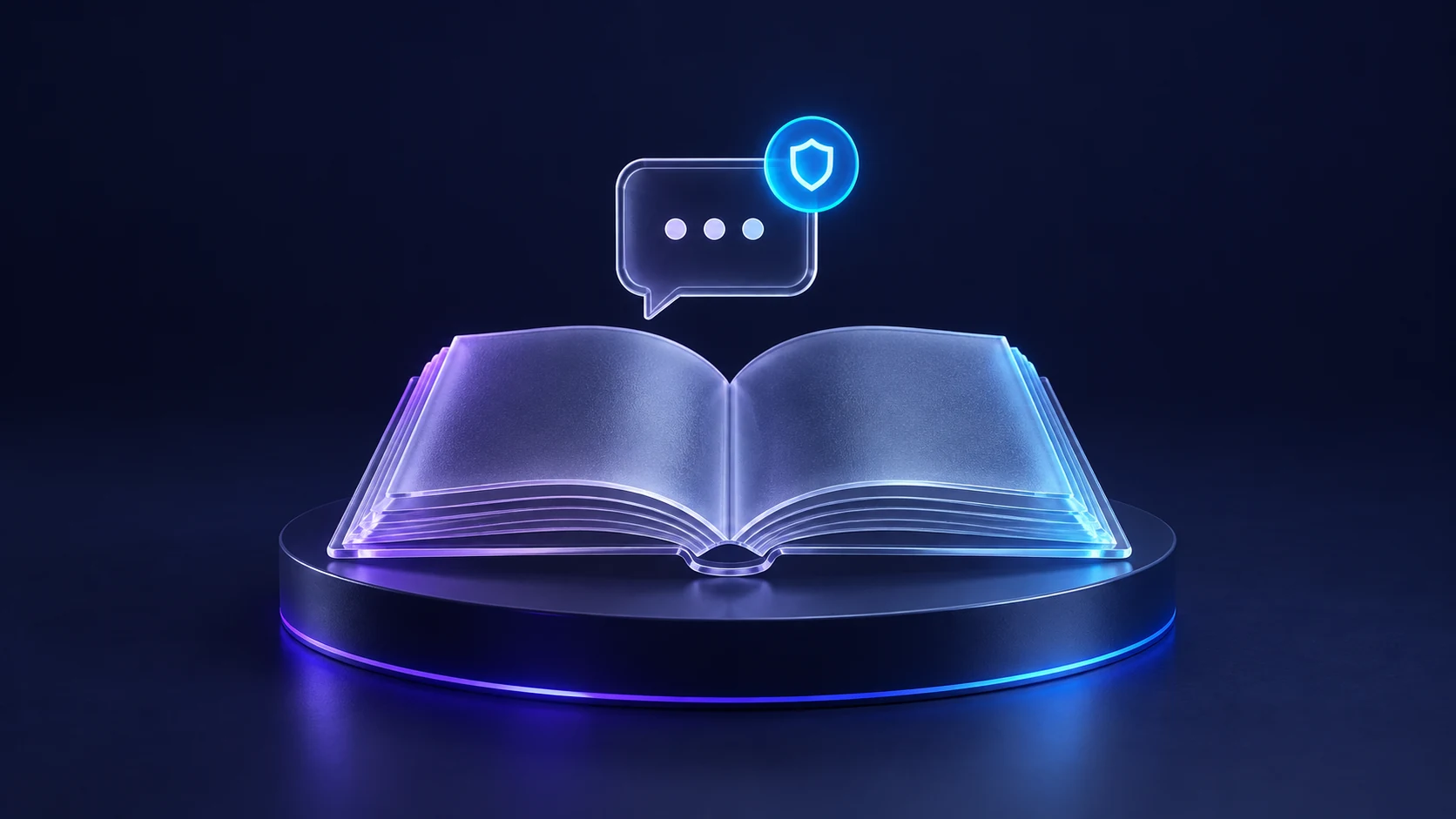 Libro de reglas y aviso de interacción con un sistema de IA.